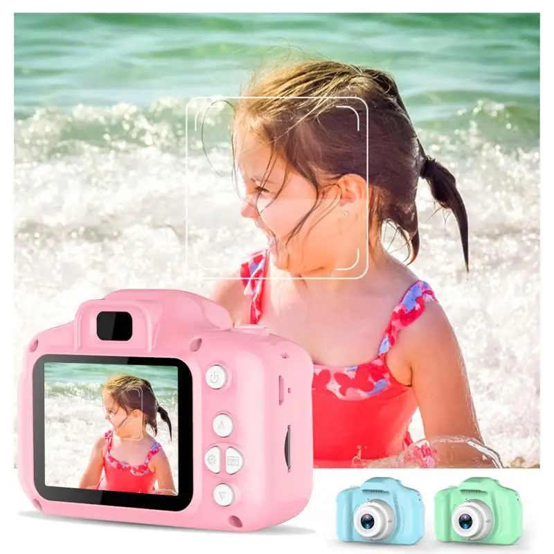 

2 Inch HD Screen Chargable Mini Camera Digital Kids Cartoon Cute Camera Toys Outdoor Photography Props for Child Birthday Gift