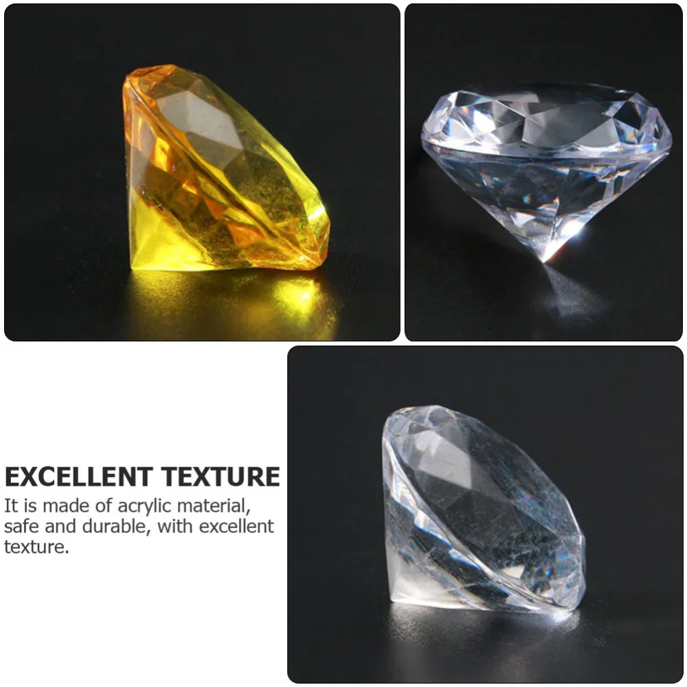 

200pcs Treasure Box Accessories Creative Acrylic Gems Display Decor