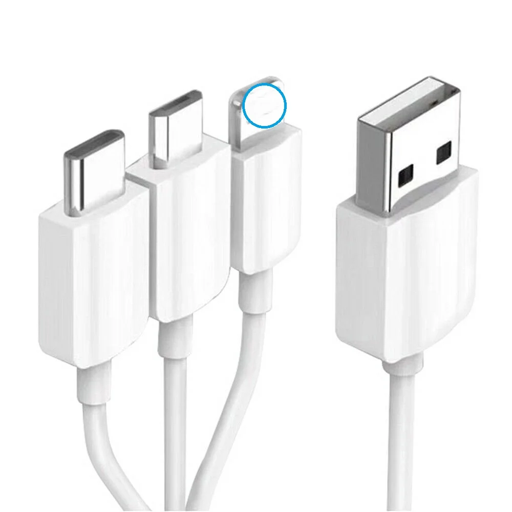 3 в 1 USB кабель брелок короткий микро-usb Тип C мульти зарядное устройство кабель для Xiaomi huawei iPhone зарядка