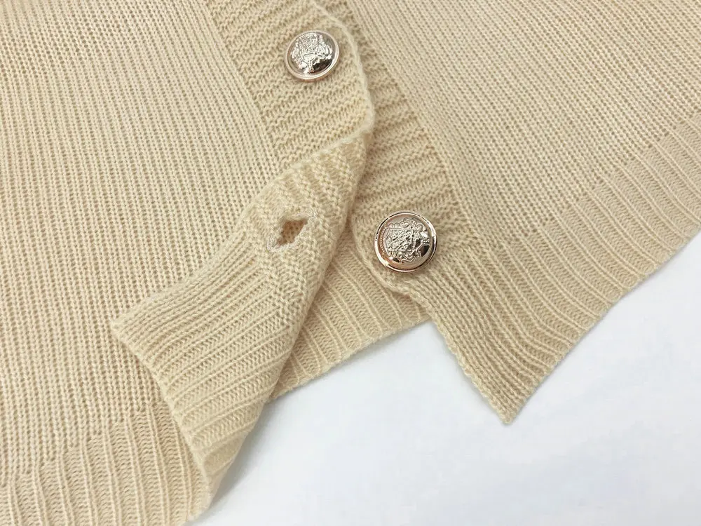 

Fashion Women Cardigan Spring Autumn Sweaters Single Breasted V-Neck Long Sleeve Solid Color Slim Knitted Elegant Female Coat