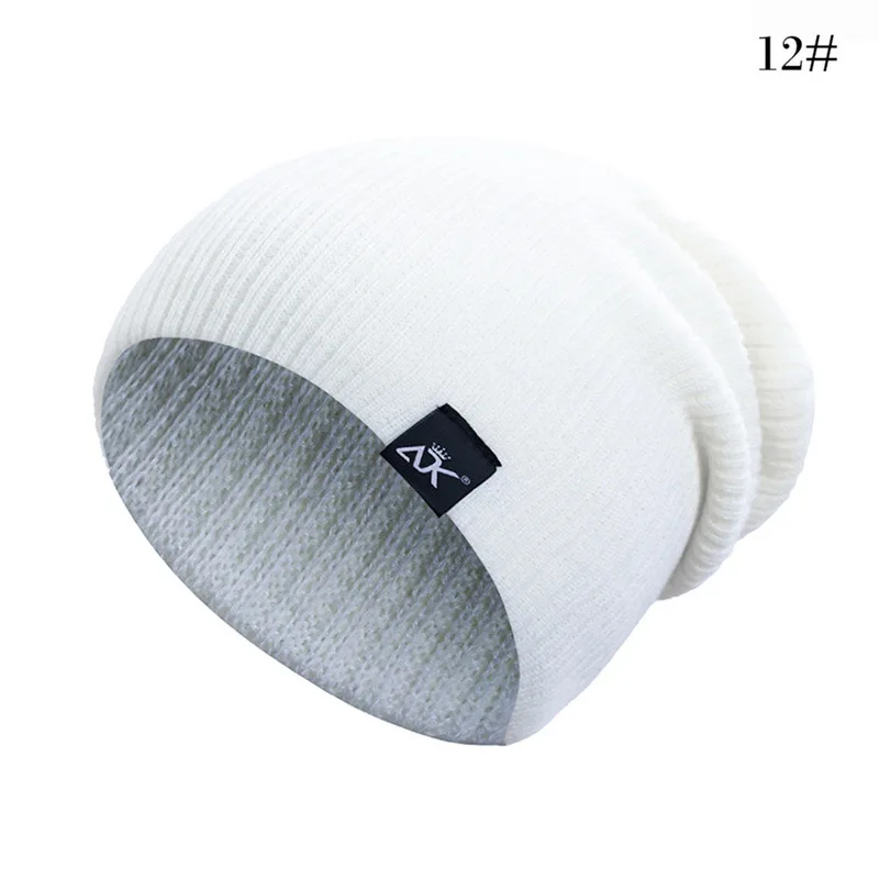 Men Women Multicolor Skullies Caps Soft Elastic CapFashion Solid Color Knitted Beanies Hat Winter Warm Ski Hats Sport Bonnet | Аксессуары