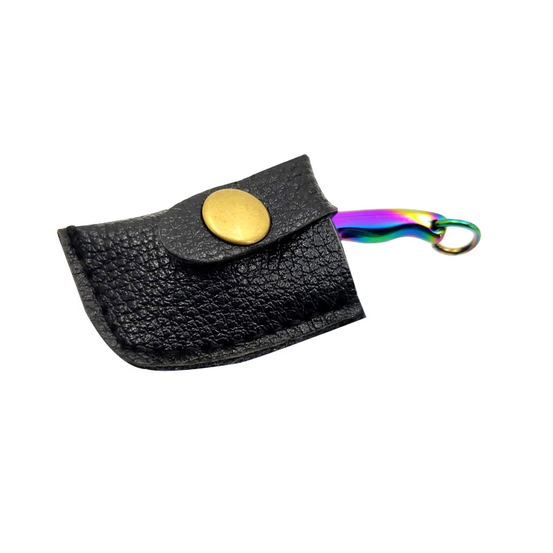 Мини нож doбели из нержавеющей стали с фиксированным лезвием ручка эбенового