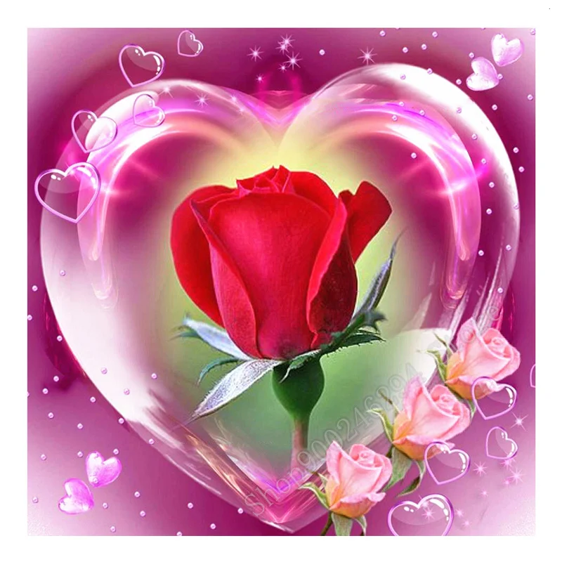 Алмазная картина Роза полная квадратная вышивка продажа цветок крестом 5d Сделай