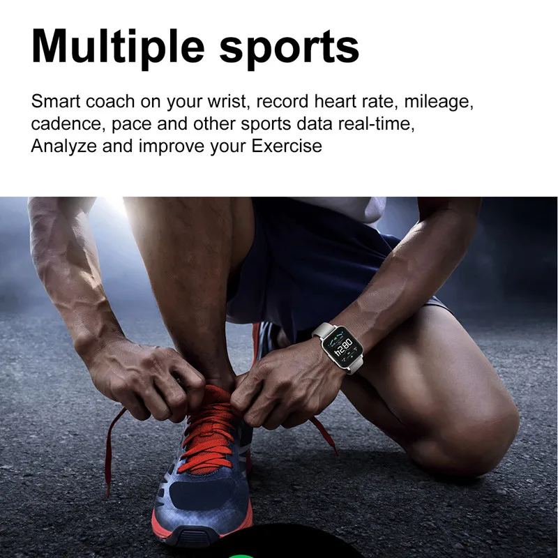 

DT X Smart Watch 1.78 Inch HD Screen IP68 Waterproof Heart Rate Monitor Fitness Tracker DTX Sport Band for Android IOS