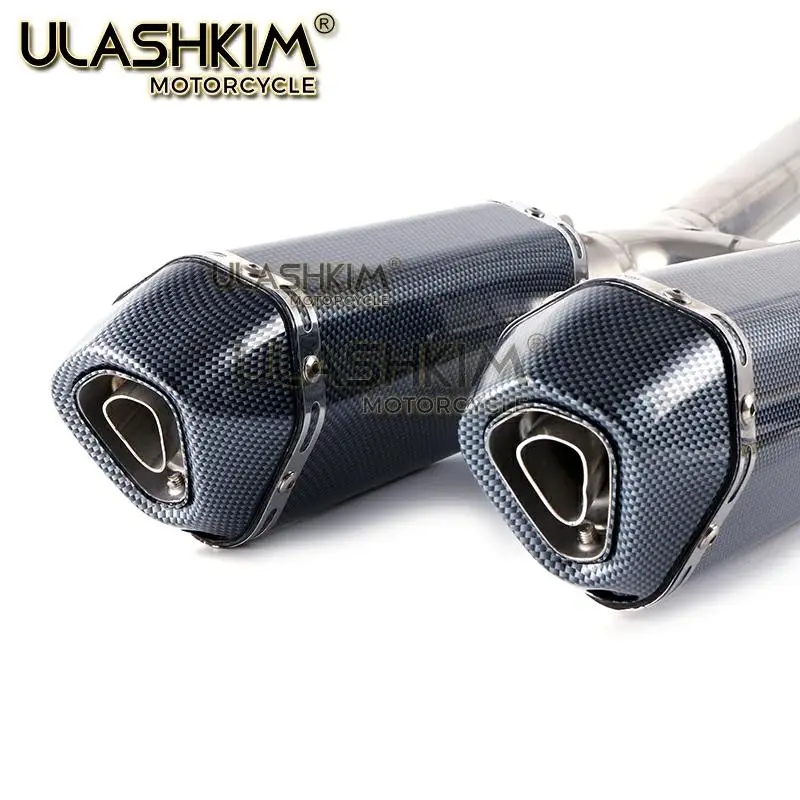 FZ6S FZ6N мотоцикл выхлопной глушитель полная система без шнуровки Патрубок Трубы