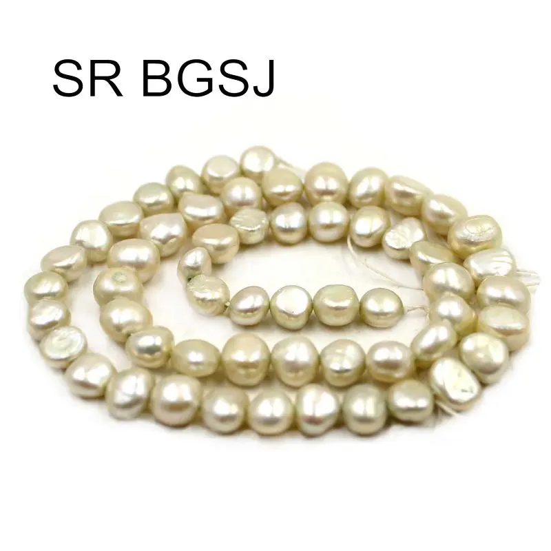 Бесплатная доставка 7-8 мм зазор барокко картофельный жемчуг натуральный