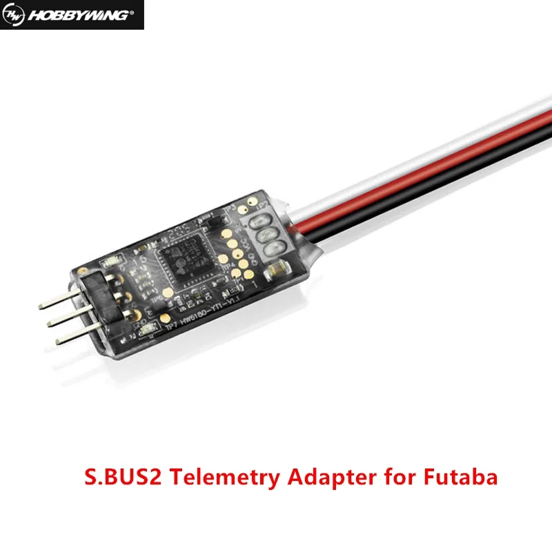 

Hobbywing S.BUS2 Telemetry Adapter for Futaba Platinum V4/V4.1/V5 Aircraft ESC Drone Electronics Connector Plugs