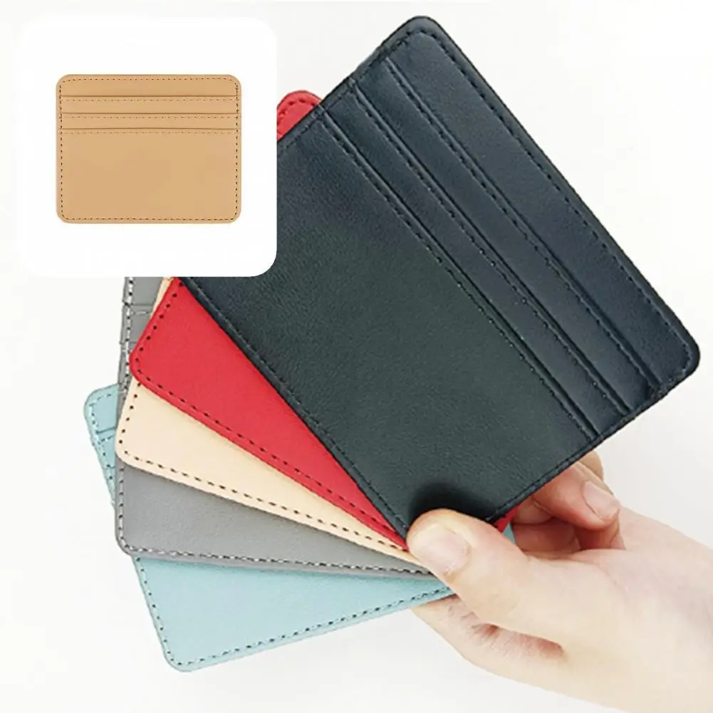 

Practical Great Slim Thin Bank Credit Card Organizer Case 5 Colors Card Protective Cover Large Capacity for Household