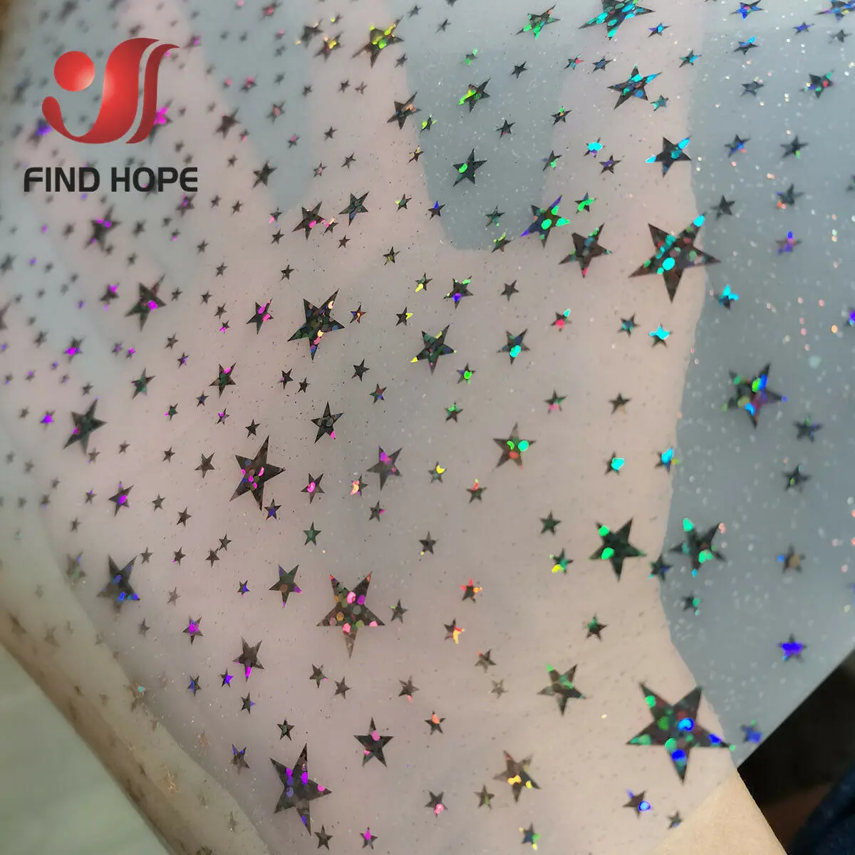 A4 прозрачный ПВХ винил звезды ткань листы Лазерная радужная голограмма