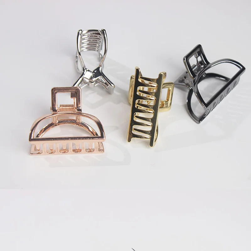 Геометрические зажимы для волос женщин и девочек зажим в форме краба Луны