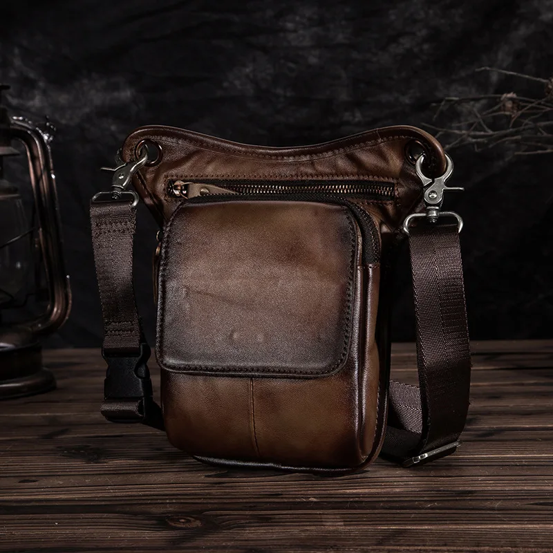 Модные поясные сумки для мужчин кошелек из натуральной кожи улицы с камерой 8
