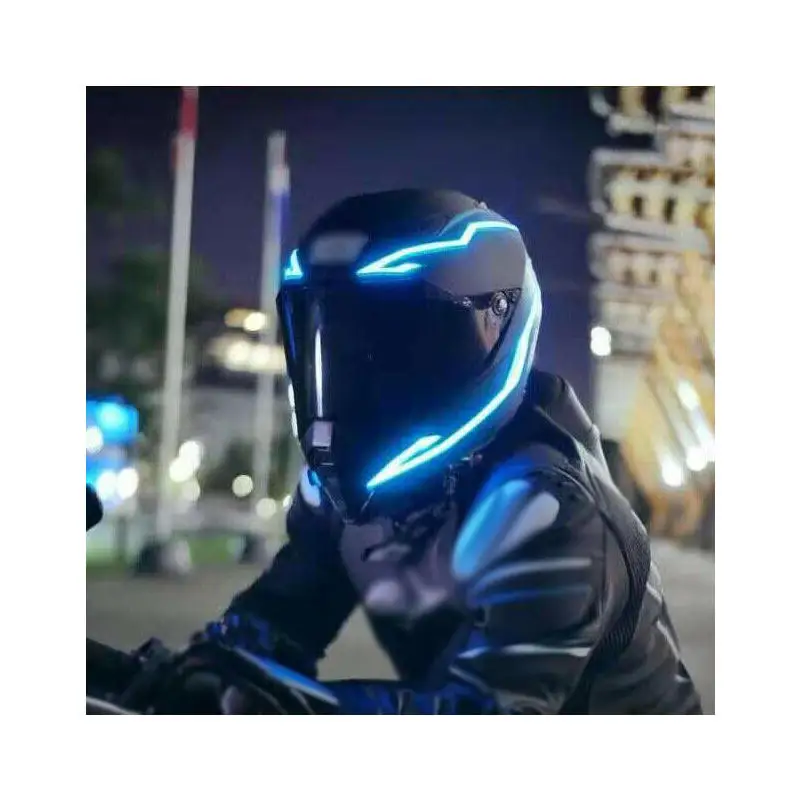 

Stylish Motorcycle ATV LED Night Safety Warn Light Riding Signal Helmet Decoration Lamp Flashing Light Strip