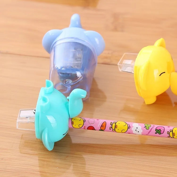 Lytwtw's Creative Kawaii Cartoon Elephant Pencil Sharpener School Office Supply Stationery Gift For Kid C26 1 Pieces |