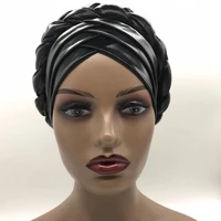 african braid turbans for women auto gele headties nigerian female turban caps cross ready to wear head wraps bonnet