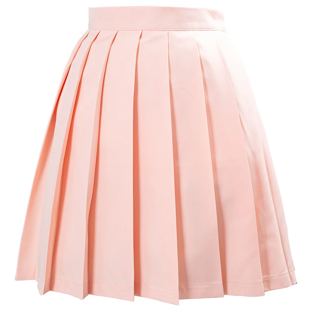 Японская школьная форма плиссированная юбка Женская однотонная Jk матросские