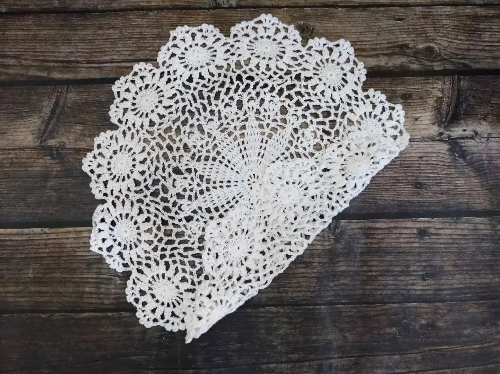 Круглая нежная подставка для кофейного столика 40 см|Скатерти| |