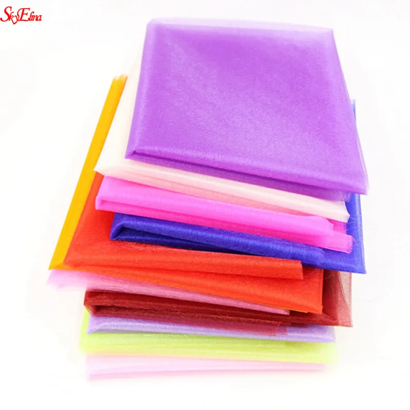 48 см 10 м/5 м 72 * рулон тюля из прозрачной ткани органзы катушка для свадебного