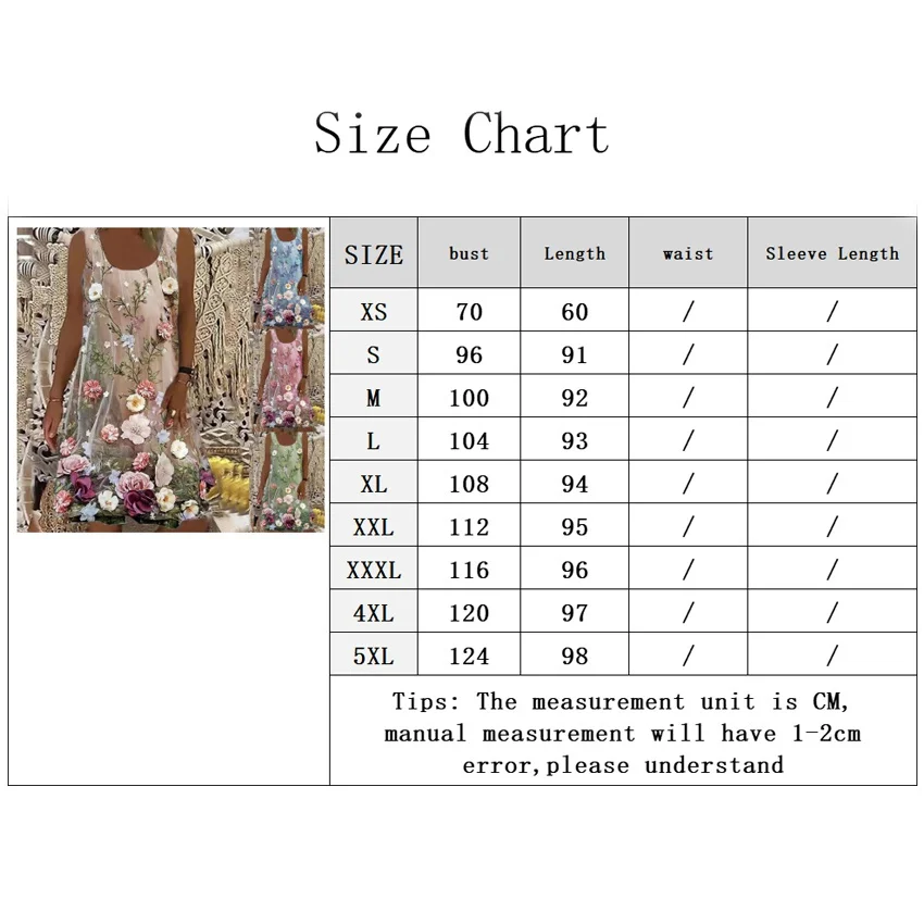 

Plus Size Women Fashion Loose Casual Floral print sleeveless Floral print Round neck Summer dress