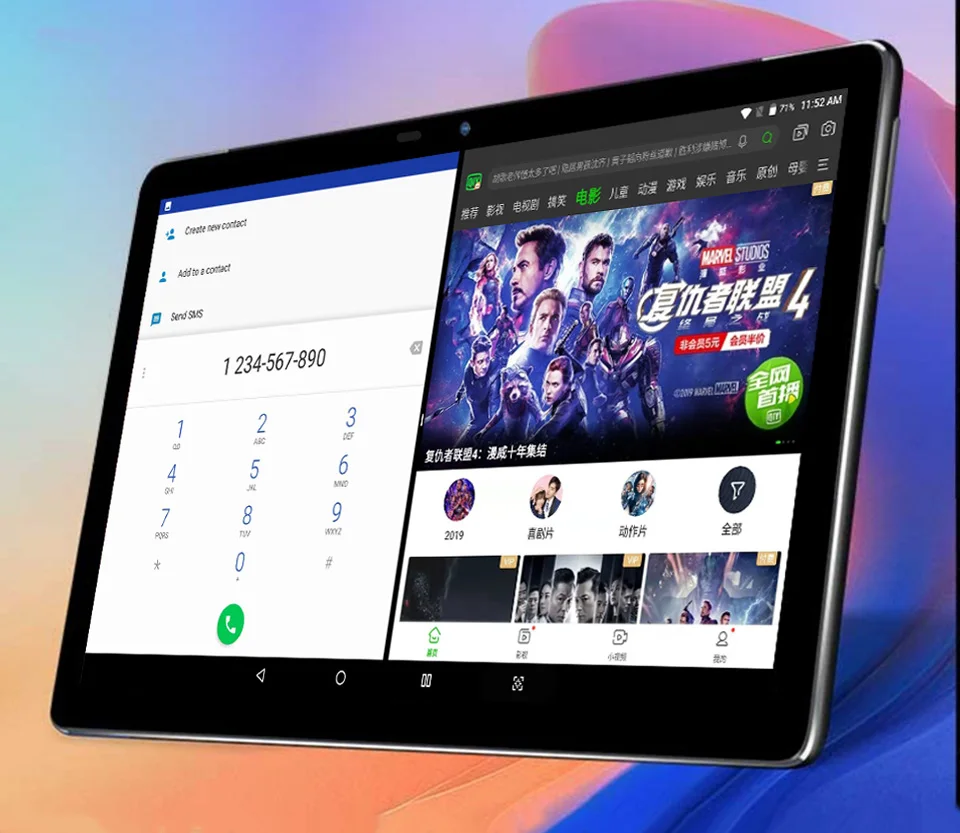 Полный 11,6 дюймовый 2 в 1 планшет Android 4G LTE MTK6797 10 ядер графический планшет 256 Гб ПЗУ телефонный звонок планшет с клавиатурой