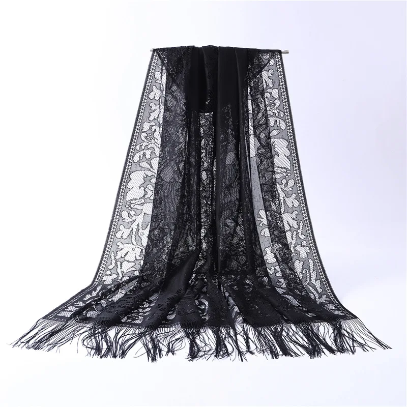 

2019 fashion women scarf Hollowing soft long size pashmina ladies shawls and wraps bandana hijiabs scarves