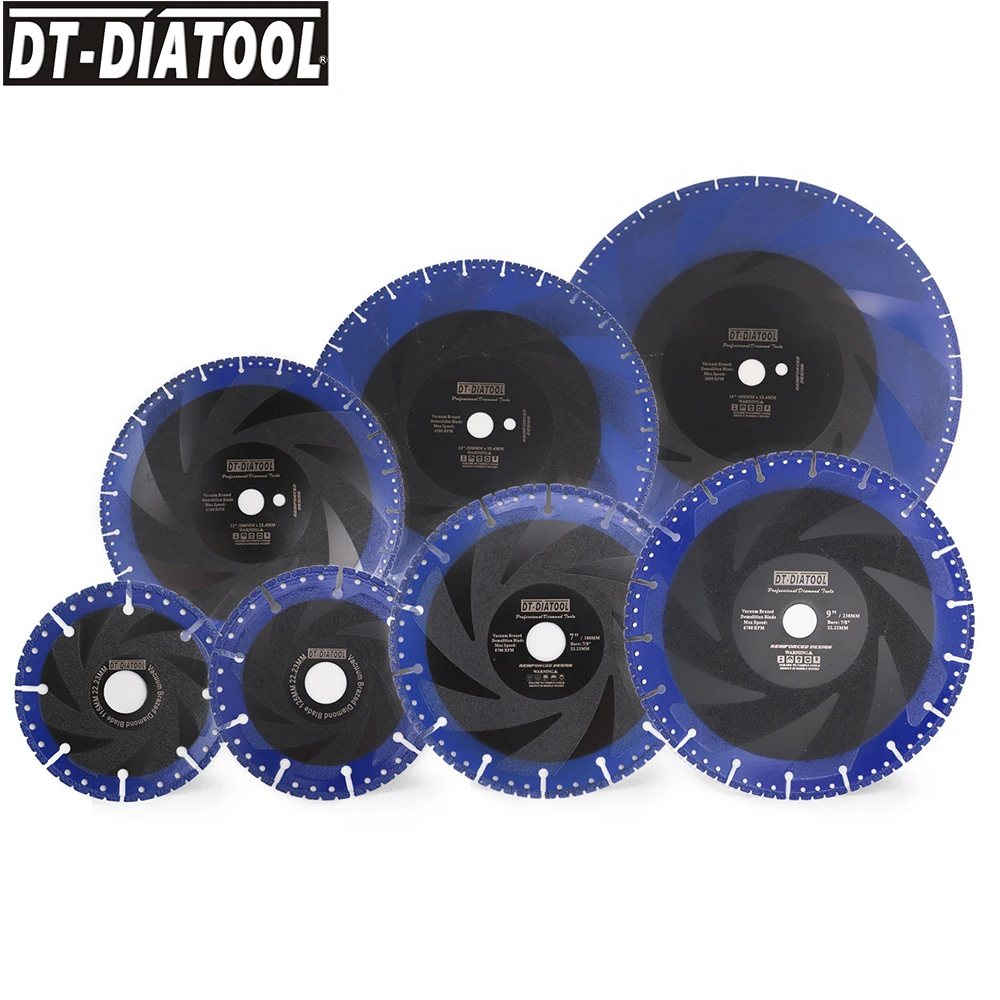 

DT-DIATOOL Vacuum Brazed Diamond Demolition Saw blade Cutting Disc Multi Purpose Rescue Diamond Blade