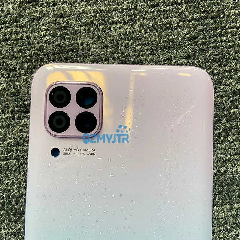 Задняя крышка для Huawei P40 LITE 6 4 дюйма стеклянный корпус объектив батарейного