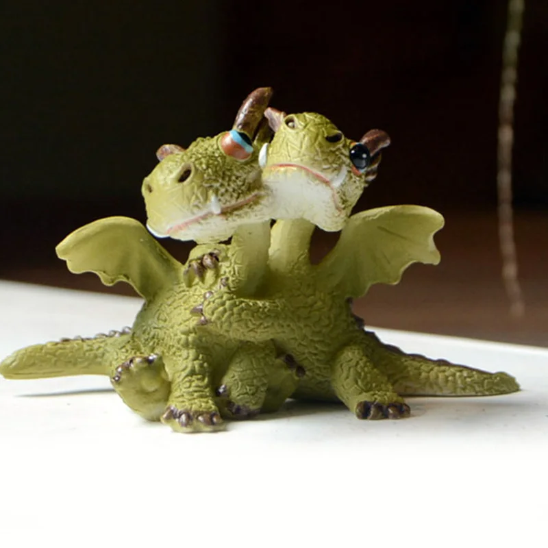 

Cute Cartoon Dragons Ornament Resin Simulation Dinosaur Doll for Home Garden Yarns Decor TSH Shop