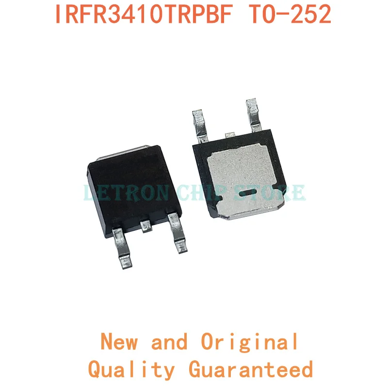 

10PCS IRFR3410TRPBF FR3410 DPAK IRFR3410 TO-252 TO252 N-CH 100V 31A original and new IC MOSFET