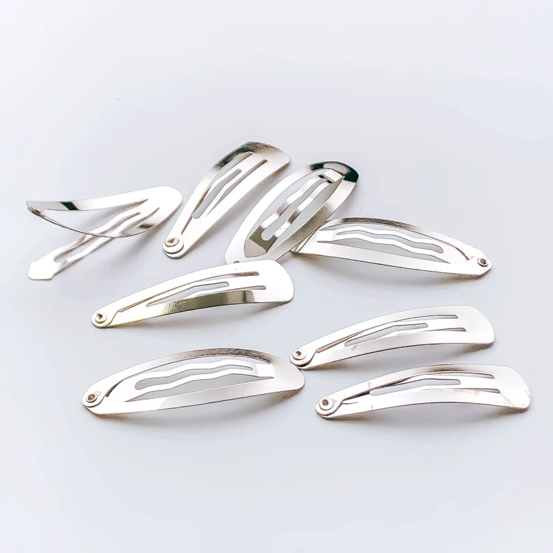 20Pcs Hair Clips Hairpins Base Stainless Steel for DIY Jewelry Making Supplies Wholesale Accessories Metal Hairgrip Finding - купить по