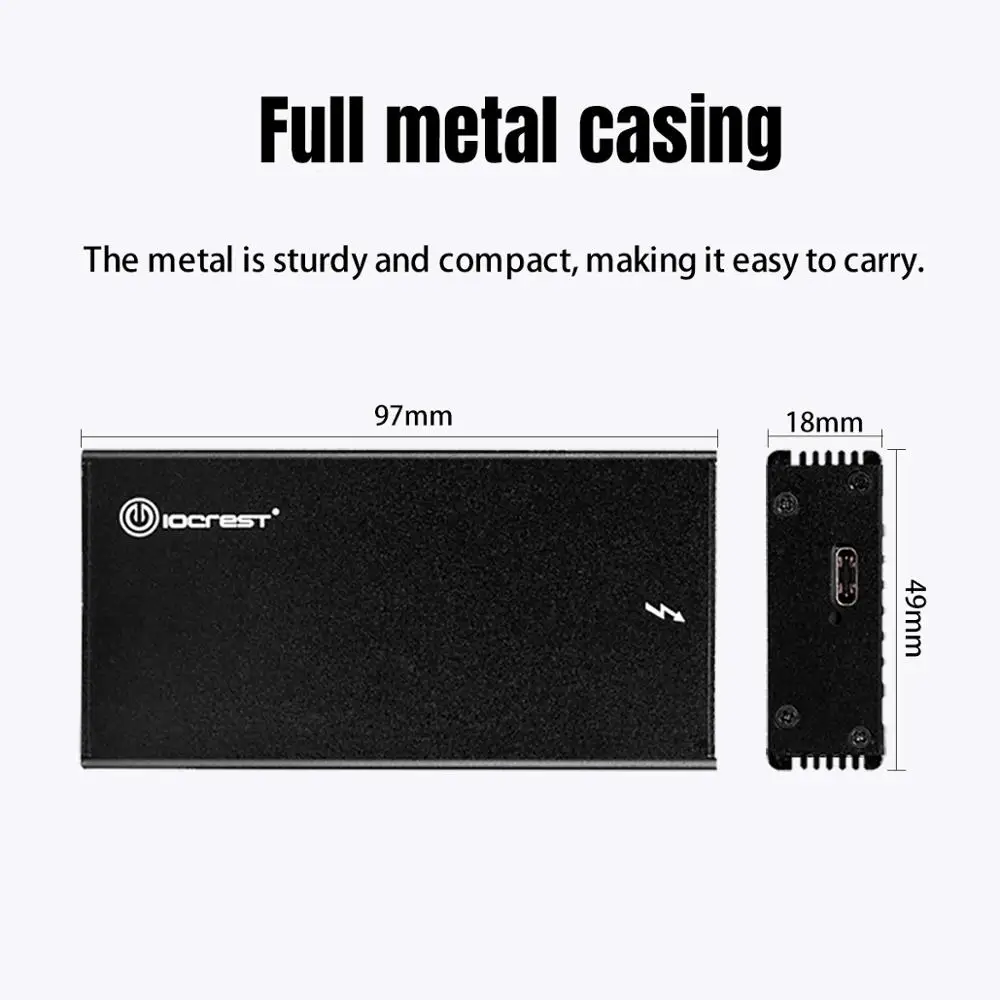 Корпус iocest NVMe Type c USB3.1 для мобильного жесткого диска чехол HDD JMS583 к M.2 M Key Pcie SSD