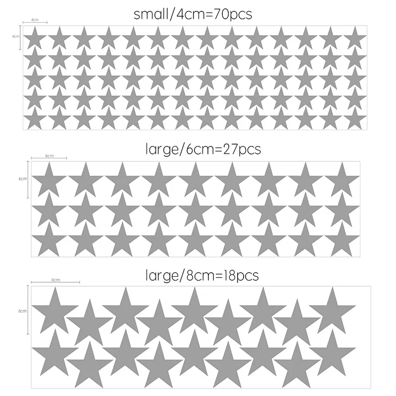 

Baby Nursery Bedroom Stars Wall Sticker For Kids Room Home Decoration Children Wall Decals Art Kids Wall Stickers Wallpaper