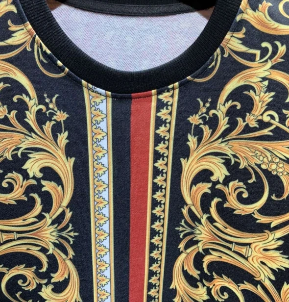

2020 20fw winter autumn brand floral print pullover sweatshirts for men royal style punk gothic