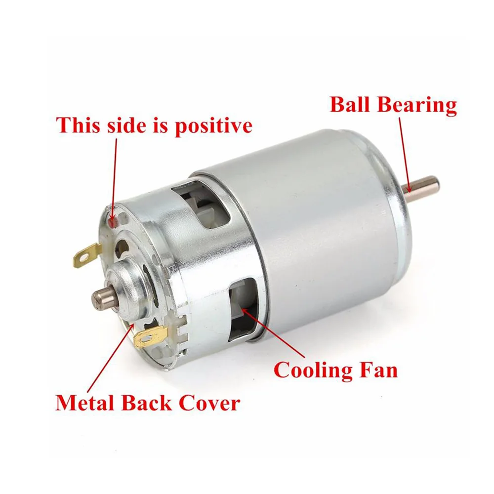 775 DC Мотор DC 24V 10000 RPM шарикоподшипник большой крутящий момент высокой мощности Низкий уровень шума Горячая электронный компонентный двигатель