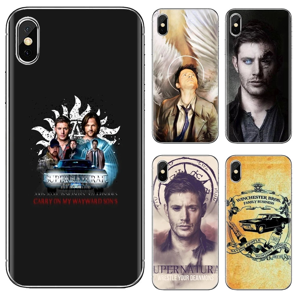 Сверхъестественный мягкий чехол с Дином Сэм для Samsung Galaxy Note 3 4 5 8 9 S3 S4 S5 Mini S6 S7 Edge S8 S9