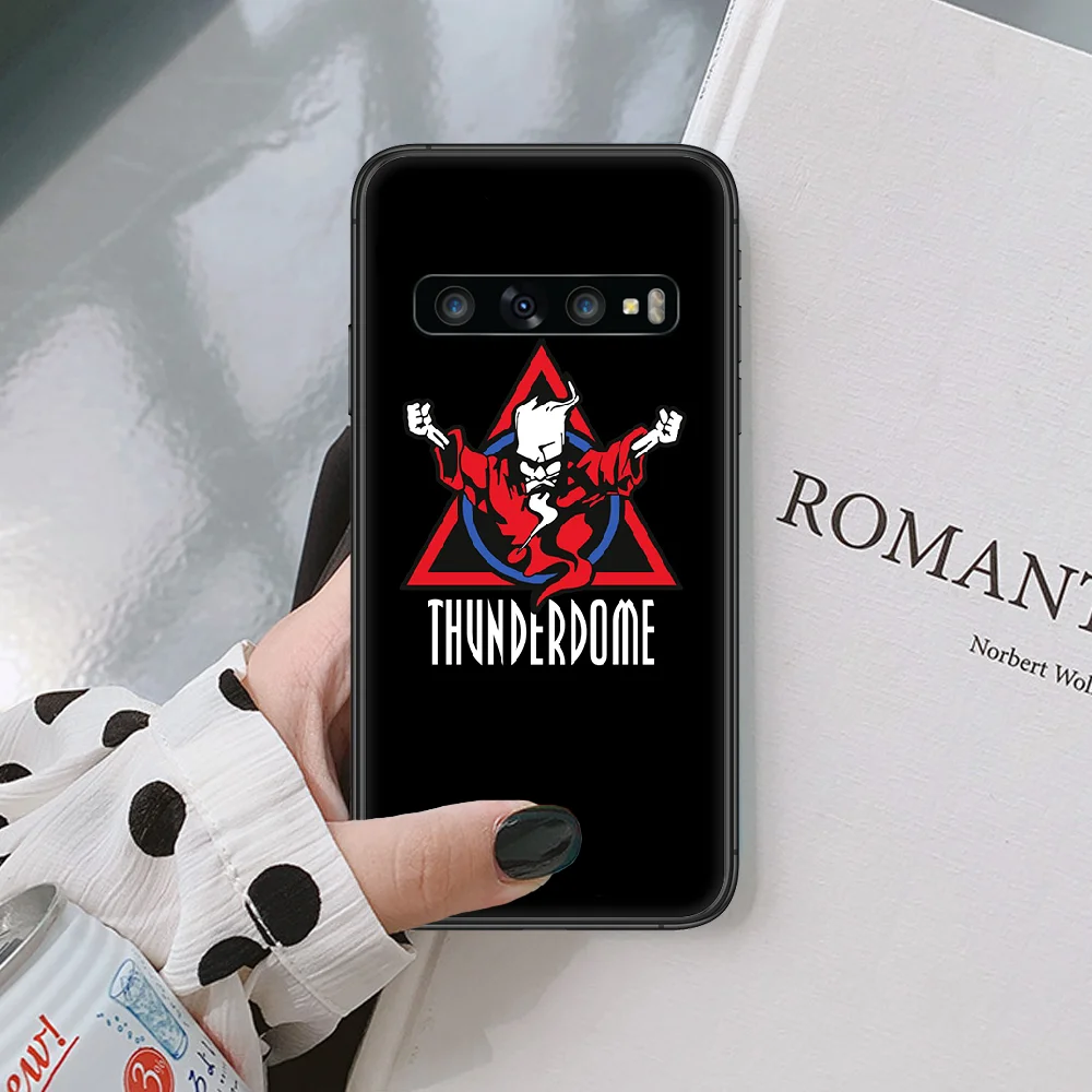 

Thunderdome DJ Logo Phone Case For Samsung Galaxy Note S 8 9 10 20 Plus E Lite Ultra Black black Waterproof Silicone Back 3D