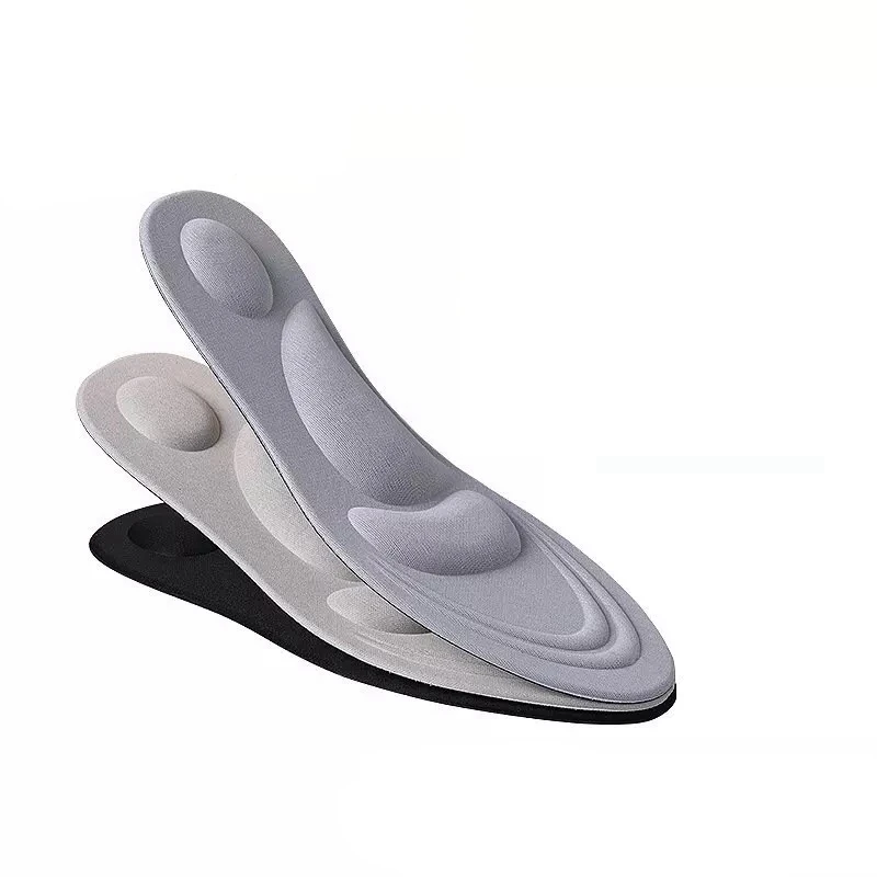 4D Insole Stretch Breathable Deodorant Running Cushion Insoles For Feet Man Women Insoles Shoes Sole Orthopedic Pad Memory Foam