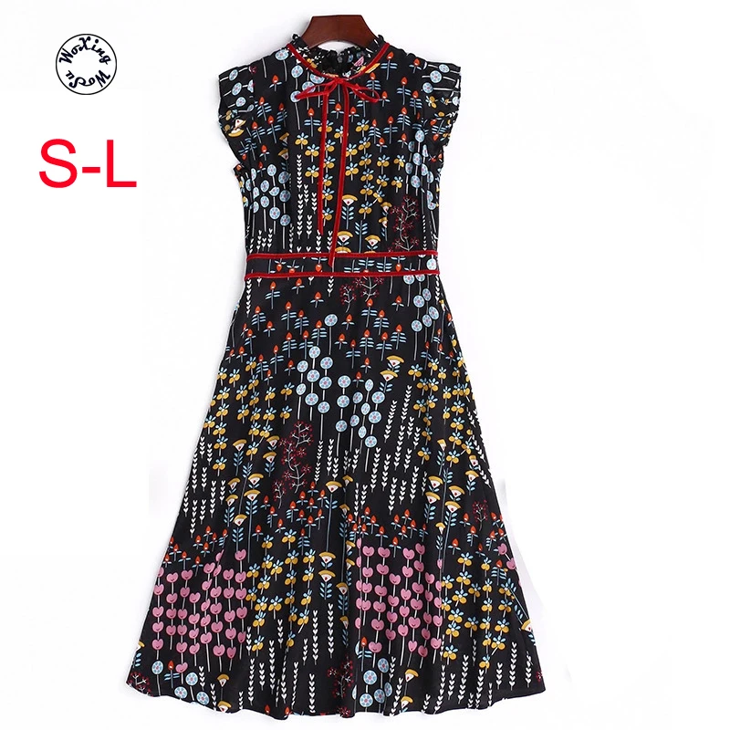 

Silk dress with the new spring and summer of 2021 the a-line sleeveless silk dress S to L