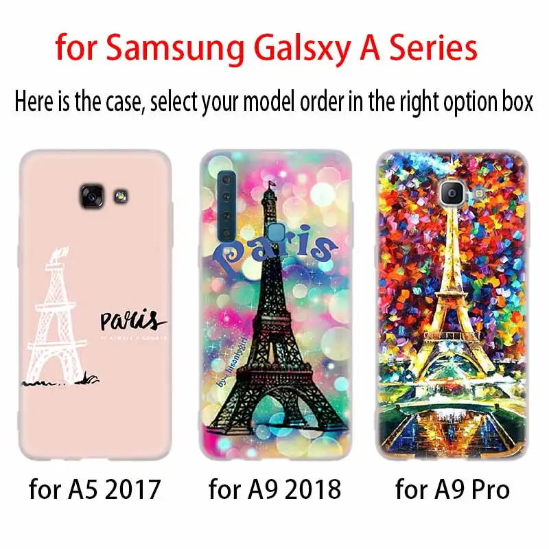 Очаровательный Париж арт чехол силиконовый для телефона Samsung A50 A70 A80 A30 A40 A90 A6 A8 A9 A7