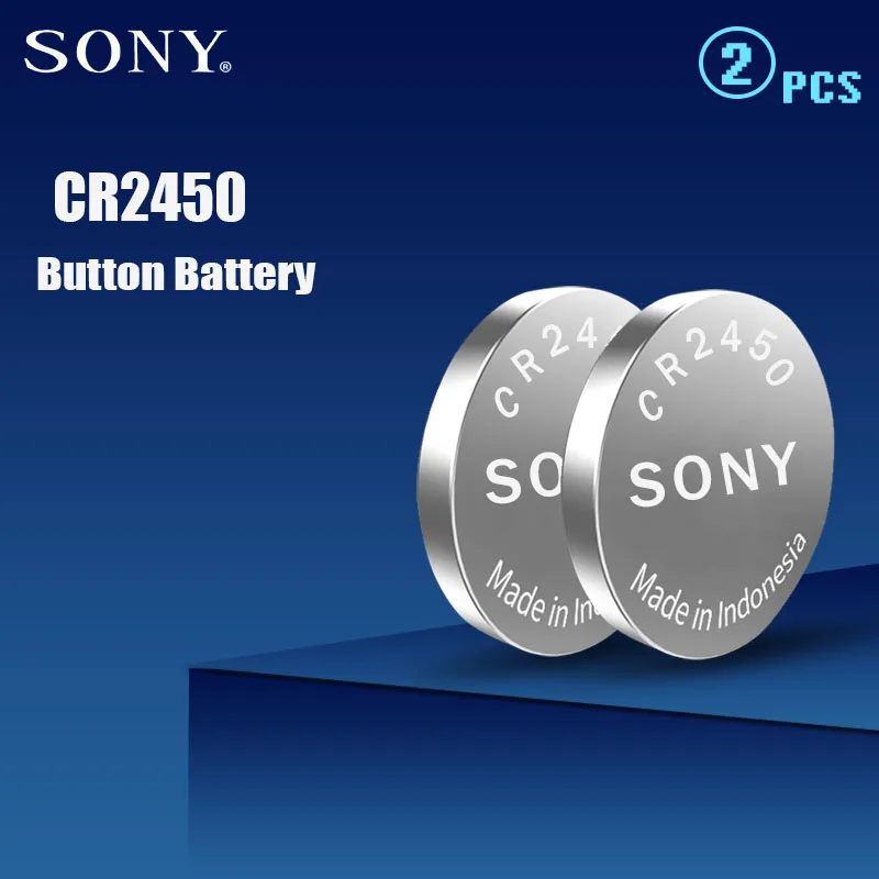 2 шт. 100% оригинальный Sony CR2450 CR 2450 3 в 550 мАч литиевые батареи для часы swatch