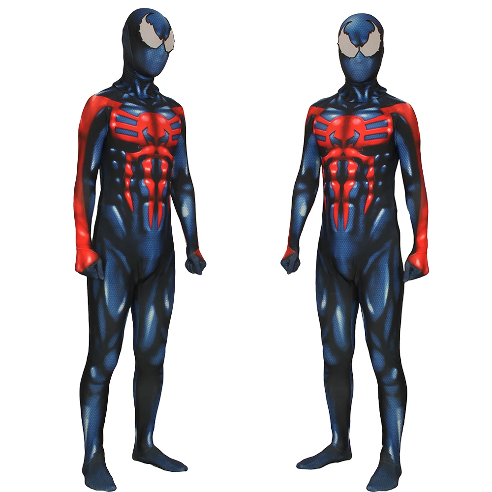 Синий костюм для косплея Zentai 2099 на Хэллоуин боди супергероя фантазия