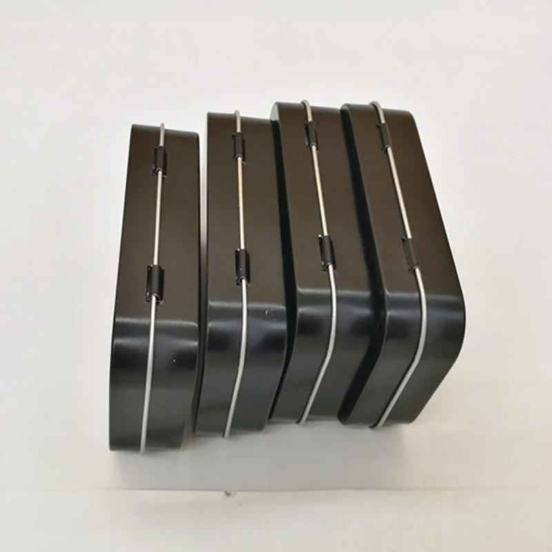 95x60x21 мм черная жестяная коробка металлическая с матовой коробкой для конфет