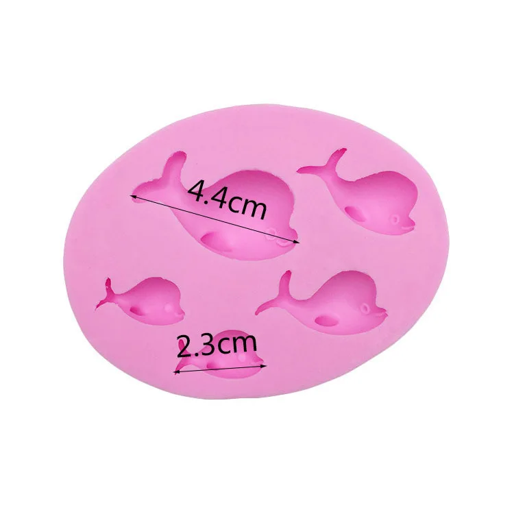 

Cute Whale Family Silicone Mold for DIY Chocolate Candy Pastry Dessert Decoration Fondant Mould Kitchenware Baking Tool