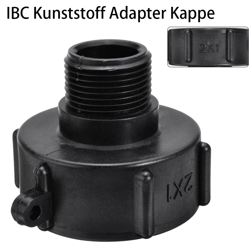 

1pcs IBC Plastic Adapter Connector Cap S60x6 X 1 " Inch Ag Screw Cap Lid Gas Cap Garden Water Connectors