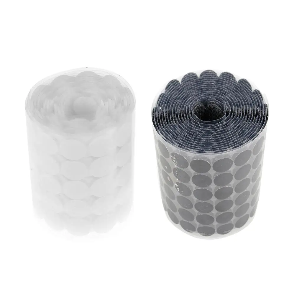 

100x2 см с круглыми спинками, липкой ленты на застежке-липучке самоклеющиеся точка ленты монета для дома