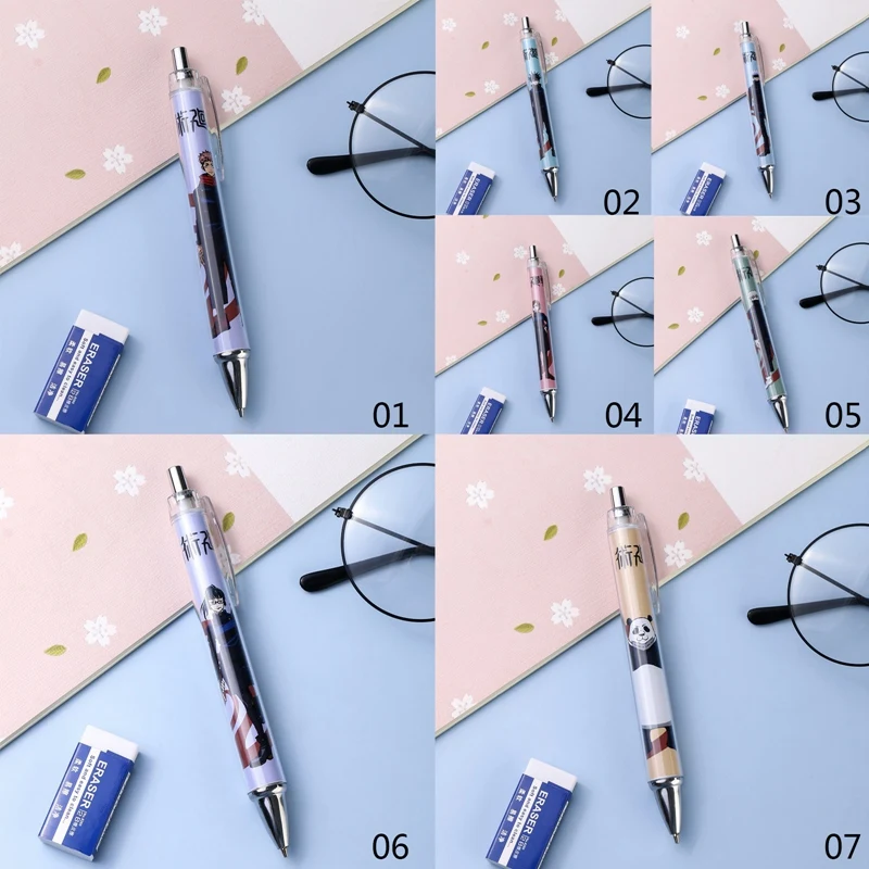 

Mechanical Gel Ink Pens Kawaii Stationery Pen School Office Writing Supplies Cool Jujutsu Kaisen Japanese Anime Ballpoint Pen
