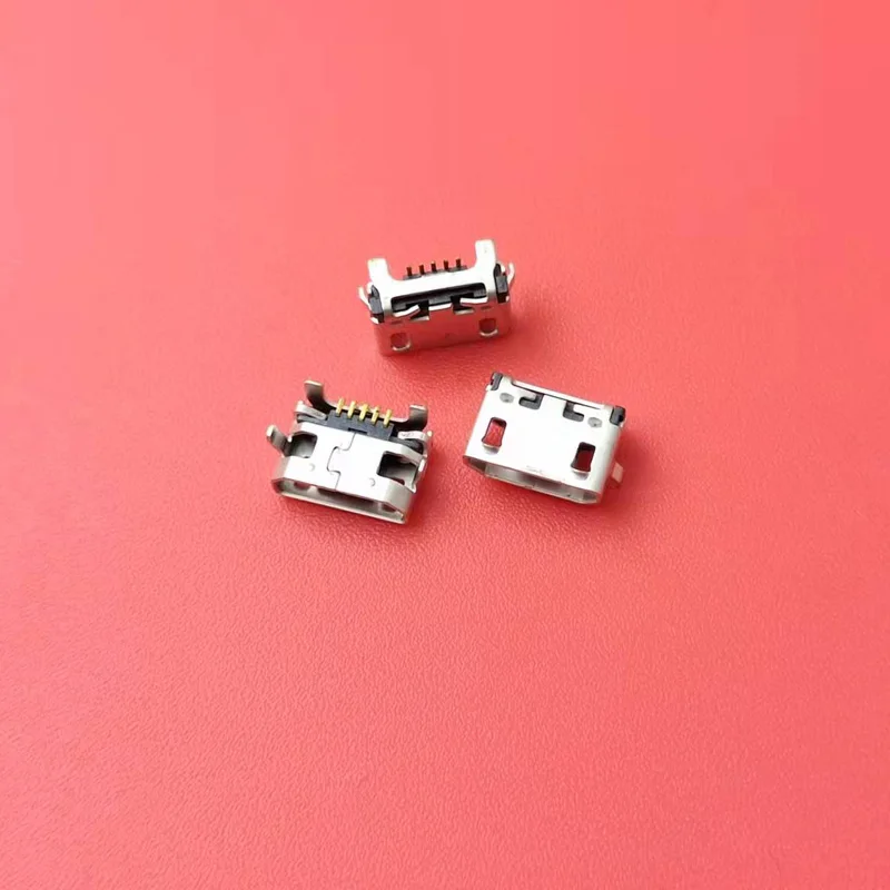 

100pcs Micro USB Jack Connector Female 5 pin Charging Socket for Lenovo A10-70 A370E A3000 A3000H A5000 A7600 A7600H S910 S930