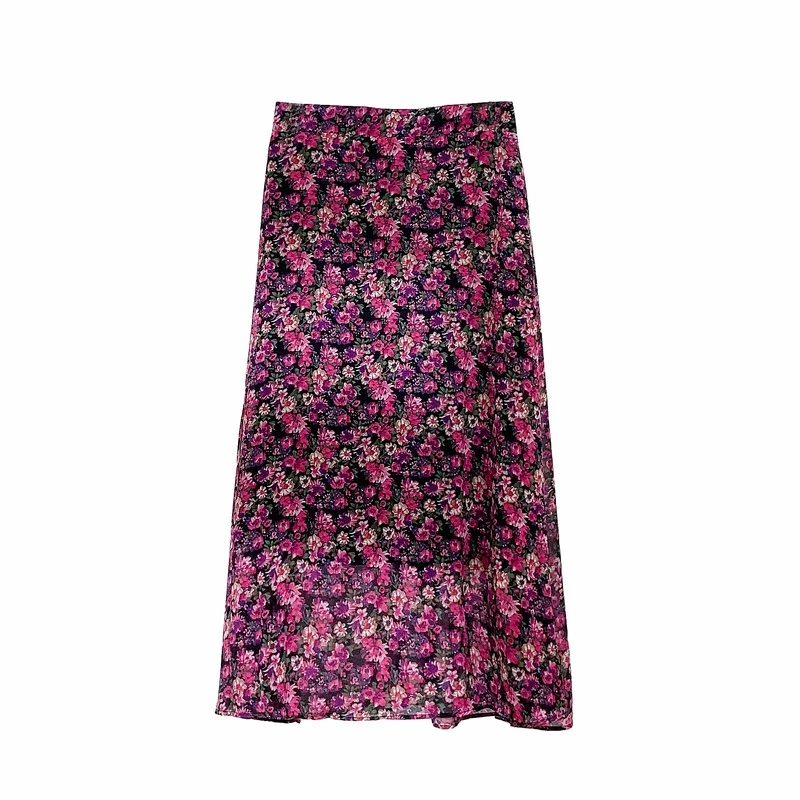 Женские юбки летнее шифоновое пляжное платье Boho Maxi Женская юбка с высокой талией