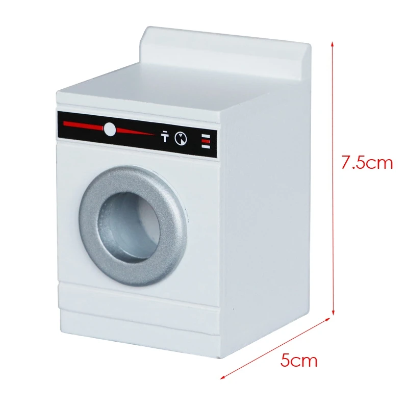

1:12 Dollhouse Miniature Bar Mini Drum Washing Machine Model Dollhouse Accessories