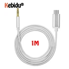 Аудиокабель с разъемами Type-C и Aux 3,5 мм, штекер-штекер, автомобильный Стереодинамик, стереоадаптер для наушников, новый для Letv, Huawei Mate 20 Pro, Samsung