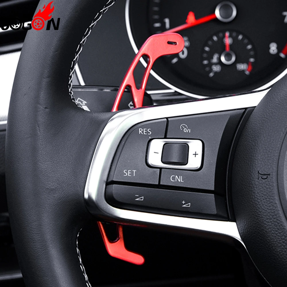 Металлический рычаг переключения передач на руль для VW GOLF GTI 7 R GTD GTE MK7 POLO 6C Passat B8 line